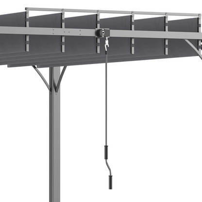 Pérgola para Jardim com Lâminas Superiores Giratórias  3x3m
