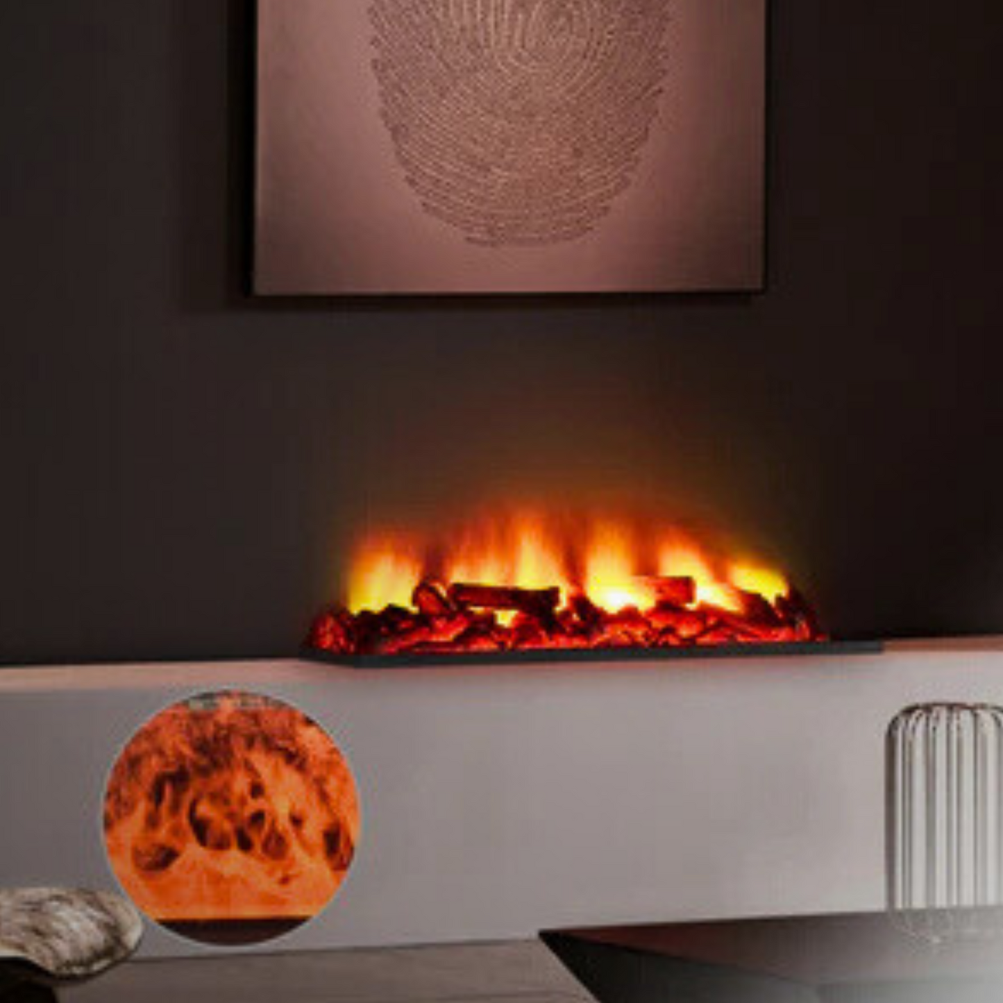 Queimador de Vapor Firecool Rustic Orange 70 - Chama Vermelha