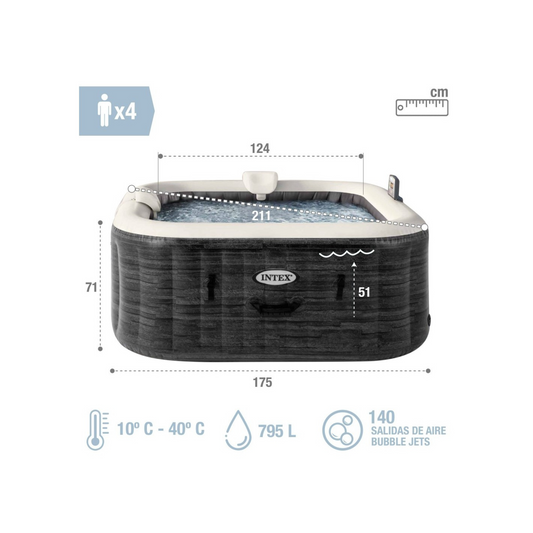 Spa de Hidromassagem Insuflável Intex Greystone Deluxe