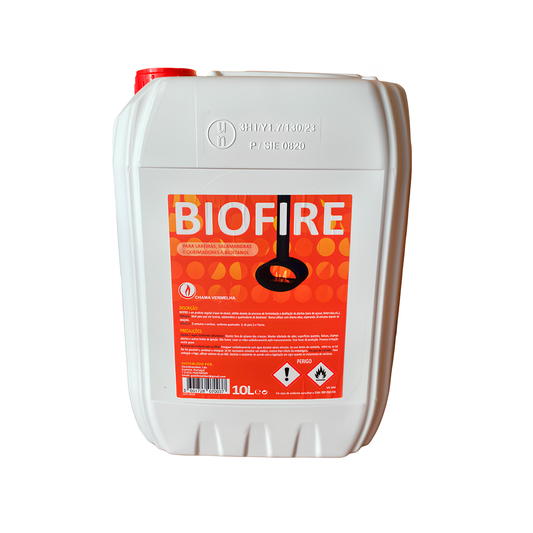 BIOFIRE Bioetanol - Combustible para Chimeneas Ecológicas 2L/10LChama Vermelha