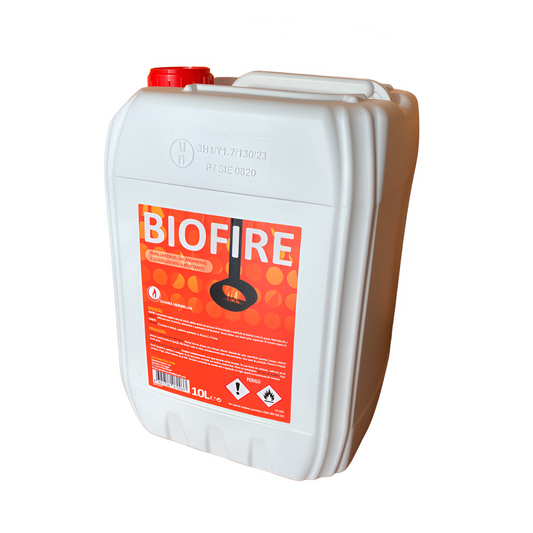 BIOFIRE Bioetanol - Combustible para Chimeneas Ecológicas 2L/10LChama Vermelha