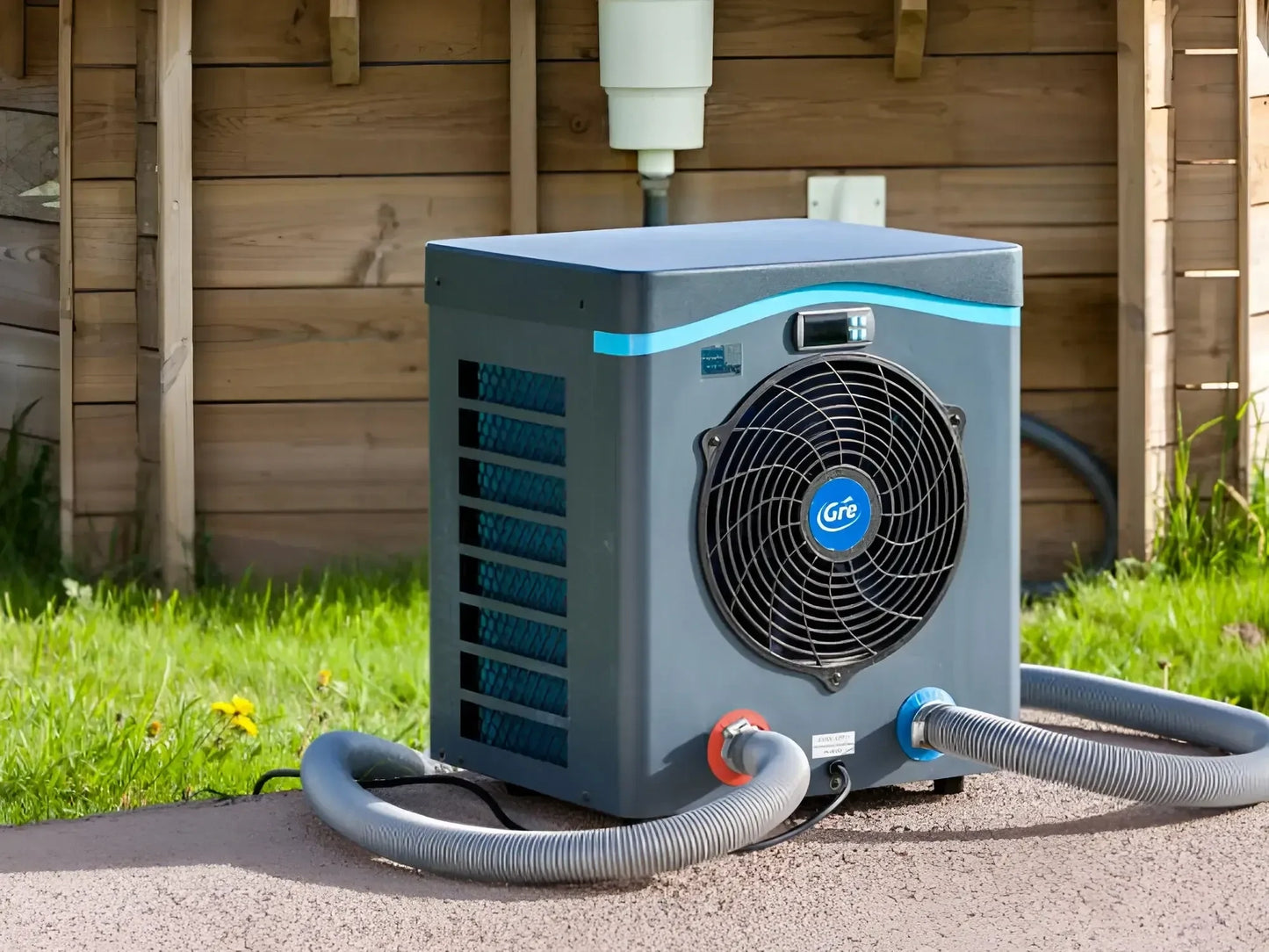 Mini bomba de calor para piscinas elevadas de 40 m³