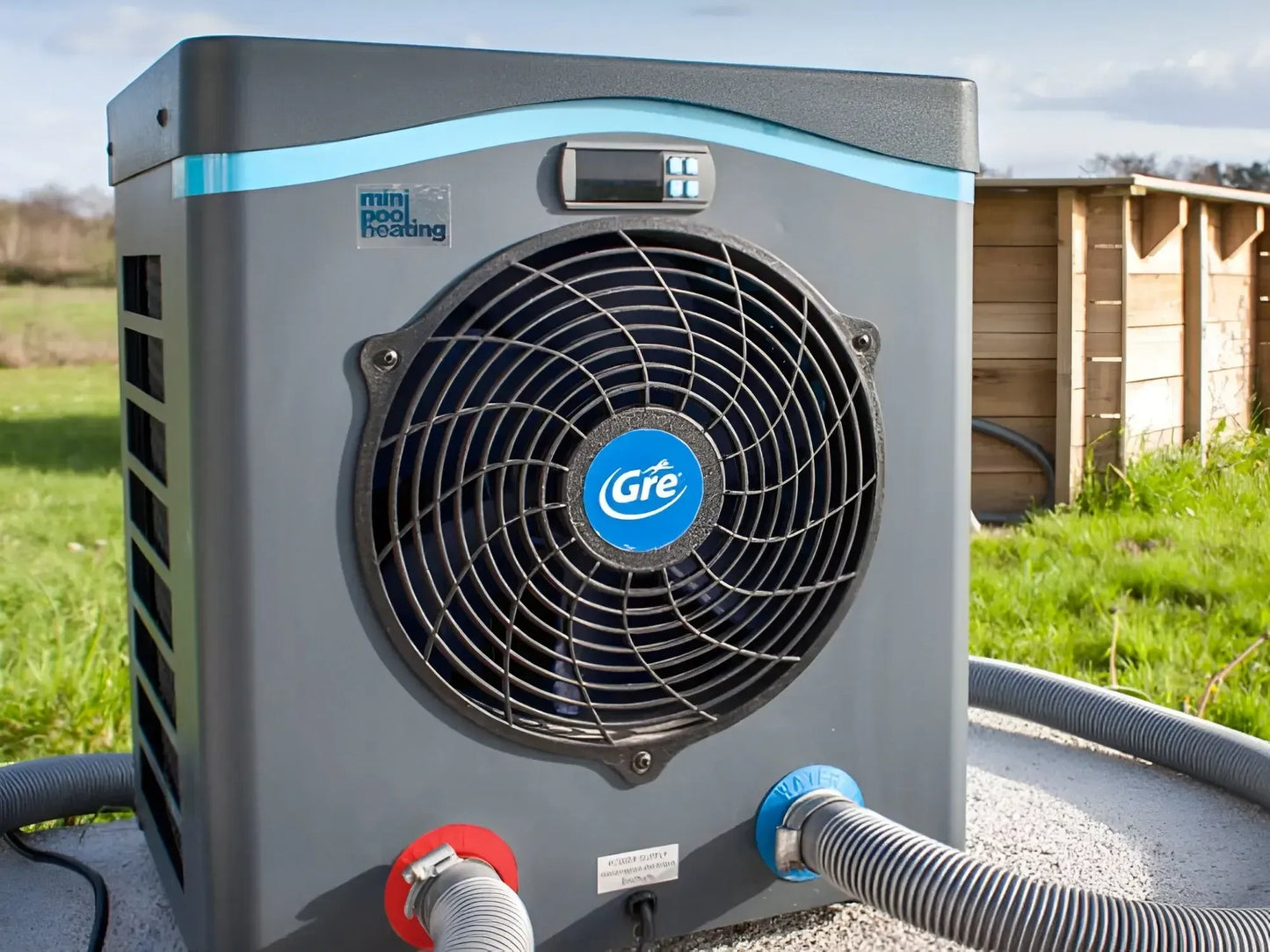 Mini bomba de calor para piscinas elevadas de 40 m³