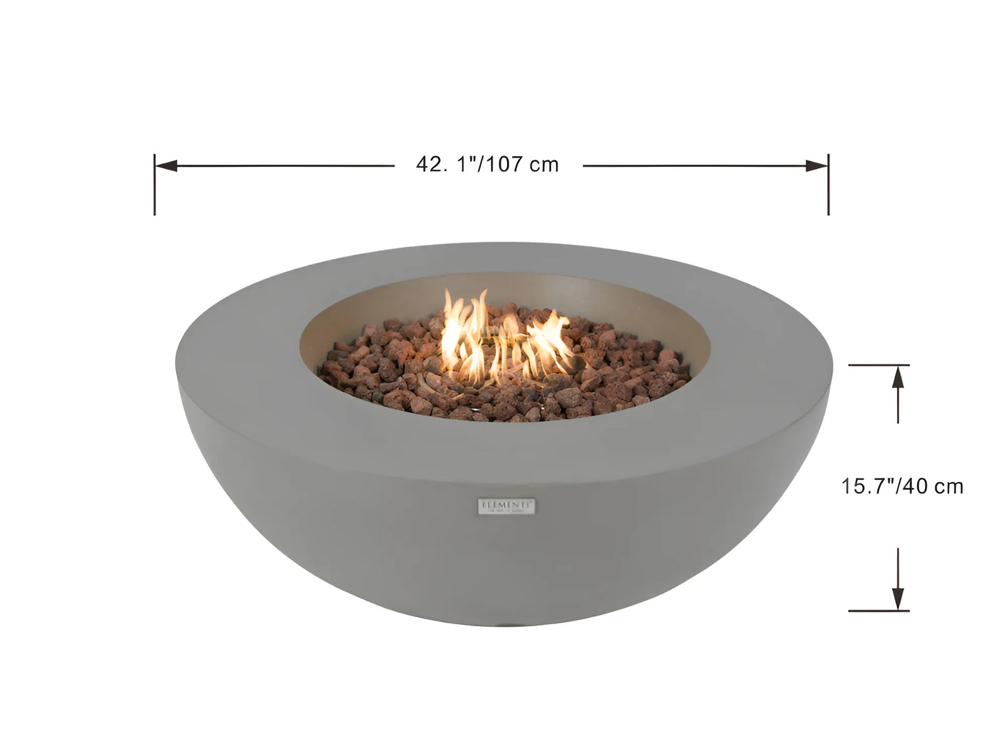 Mesa de Fogo a Gás Lunar Bowl