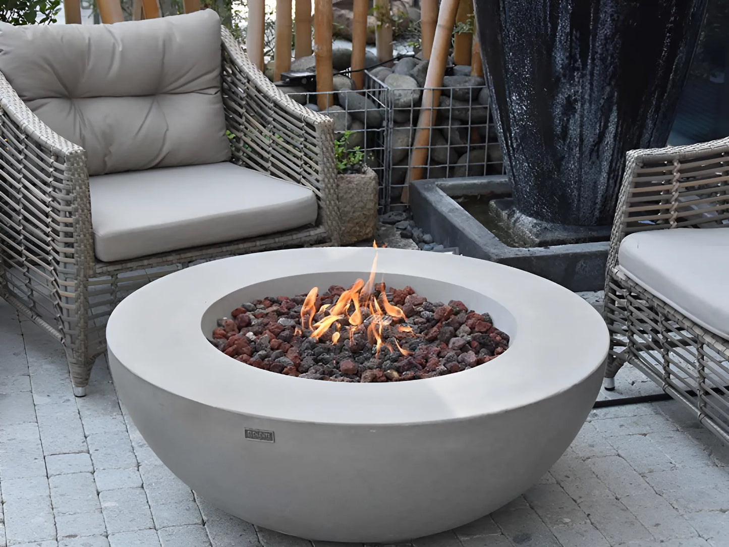 Mesa de Fogo a Gás Lunar Bowl