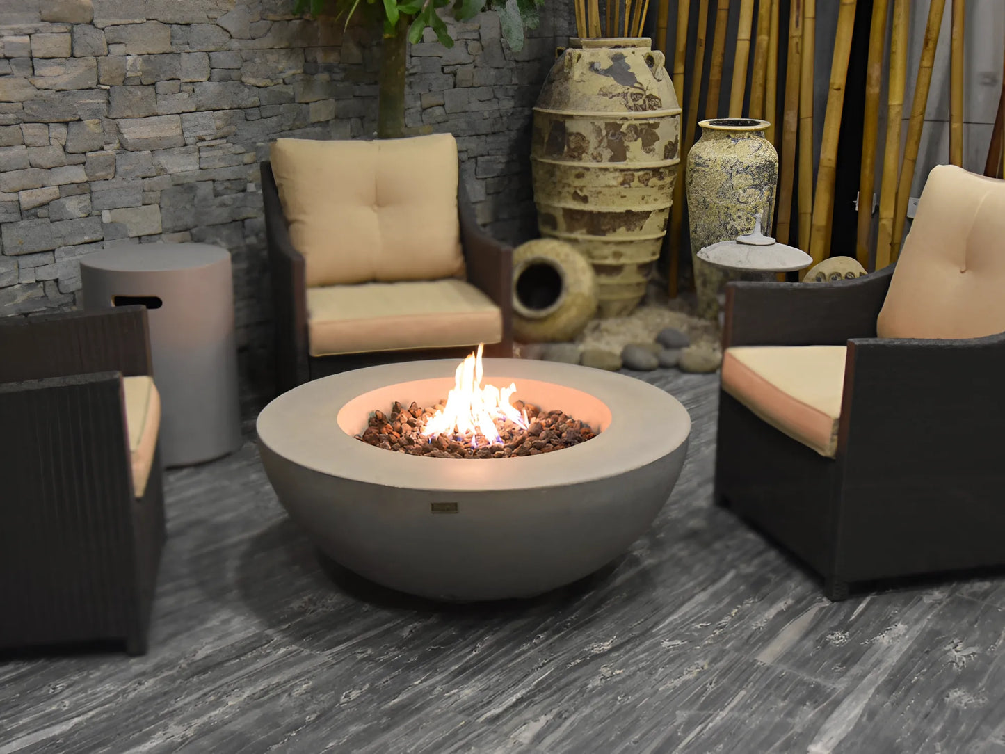 Mesa de Fogo a Gás Lunar Bowl