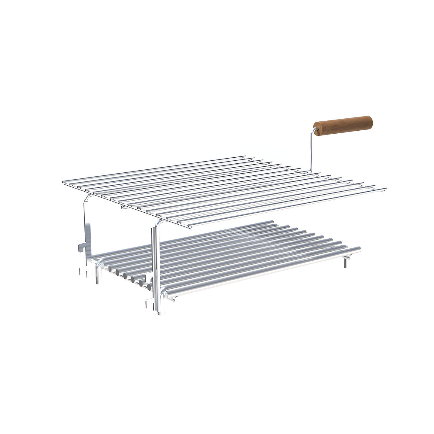 Braseiro/ Fire Pit Module c/ Grelhas Aço Corten + 4 Troncos de Queima Instantâneos