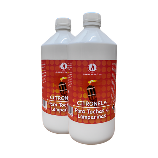 Citronela para Tochas e Lamparinas 1L Chama Vermelha