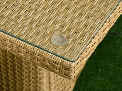 Conjunto de Refeição para Jardim  em Vime