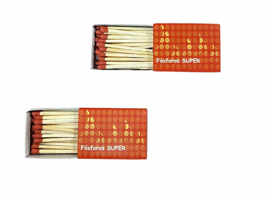 Fósforos Super/ Fumador Chama Vermelha