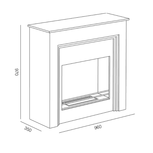 Conegliano Bioethanol Fireplace
