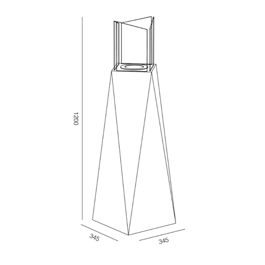 Chimenea de bioetanol en Nairobi