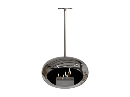 Lareira Bioetanol Suspensa Sky Chromed Silver