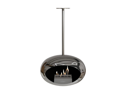 Lareira Bioetanol Suspensa Sky Chromed Silver