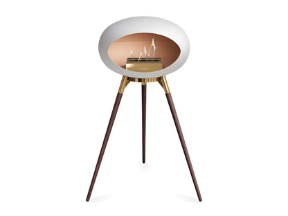 Chimenea de Bioetanol Suelo Alto Blanco