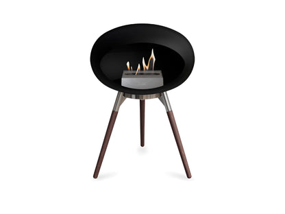 Chimenea de bioetanol negra de baja potencia