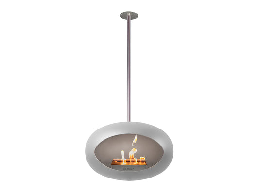 Lareira Bioetanol Suspensa Sky Nickel