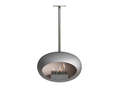 Lareira Bioetanol Suspensa Sky Nickel