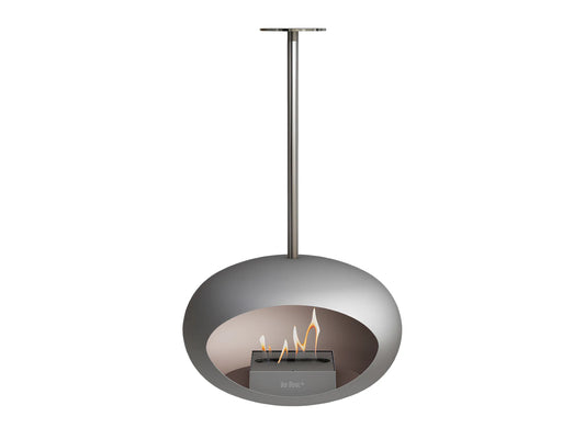 Lareira Bioetanol Suspensa Sky Nickel