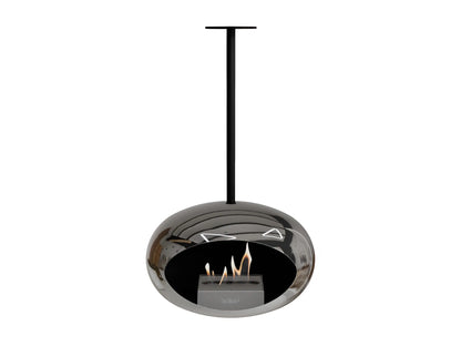 Lareira Bioetanol Suspensa Sky Chromed Silver