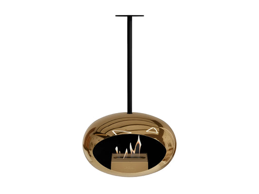 Lareira Bioetanol Suspensa Sky Chromed Rose Gold