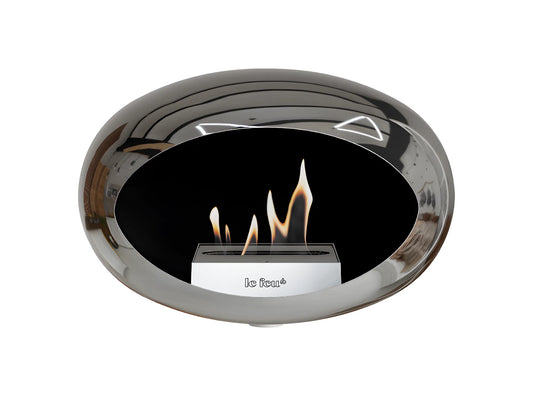 Lareira Bioetanol Wall Chromed Silver