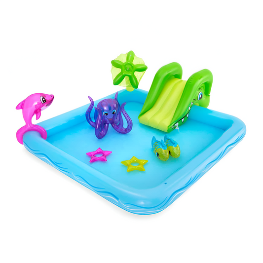Fantástico parque acuático inflable para niños con acuario