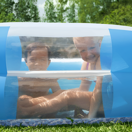 Piscina inflable familiar rectangular Bestway SplashView azul