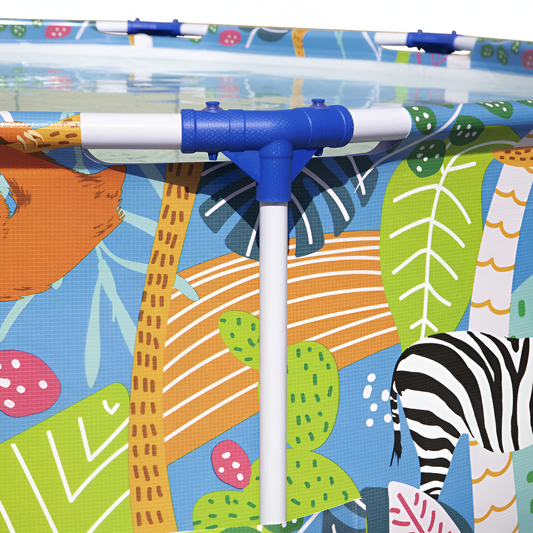 Piscina infantil Bestway Steel Pro con diseño de animales de colores (305 x 66 cm)