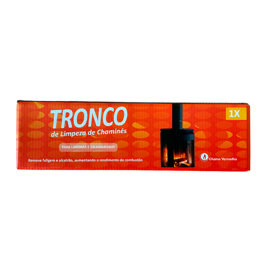 Tronco de Limpeza de Chaminés Chama Vermelha