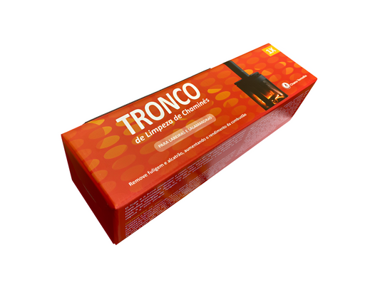 Tronco de Limpeza de Chaminés Chama Vermelha